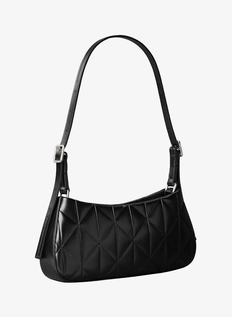 كالفن كلاين Quilted Emblem Logo Small Shoulder Bag
